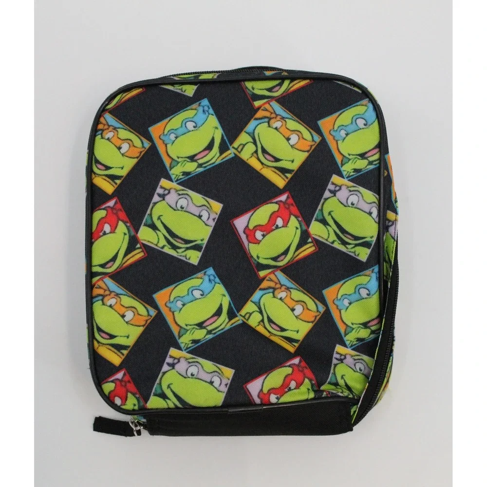 Nickelodeon Teenage Mutant Ninja Turtles Insulated Lunch Bag Black TMNT Kids